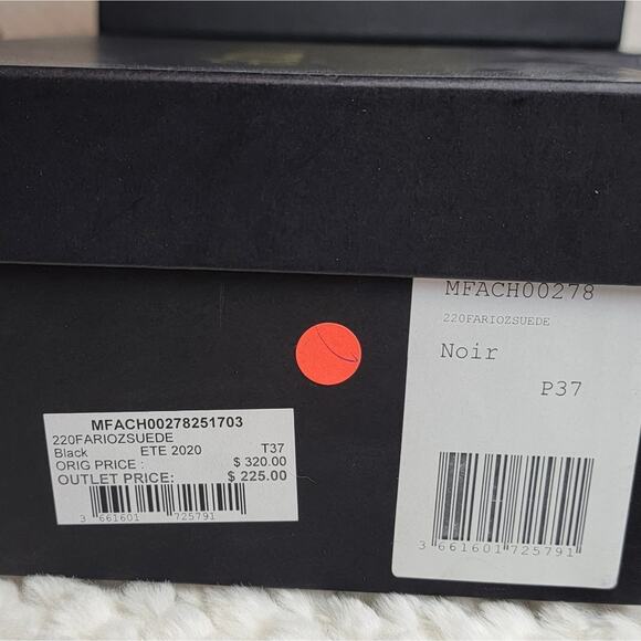 NIB Maje Faria Pumps in Black Suede, Sz 37 / US 6-6.5 - Picture 10 of 13